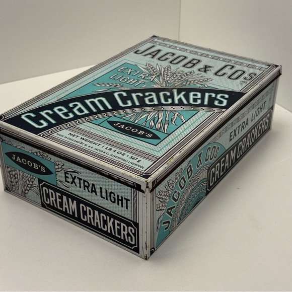 Vintage Jacob and Co Cream Crackers collectible tin, excellent condition - Picture 3 of 8